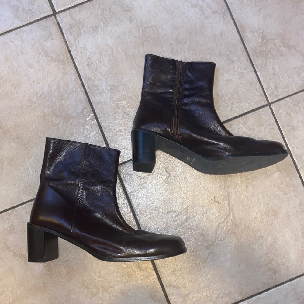 hopp studios senso boots brown cacao size 8.5 comfy boots